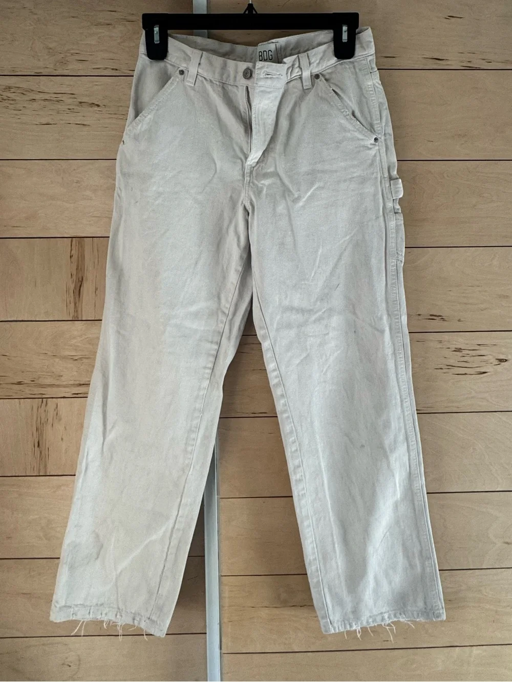 BDG girls Cream Carpenter Pants
